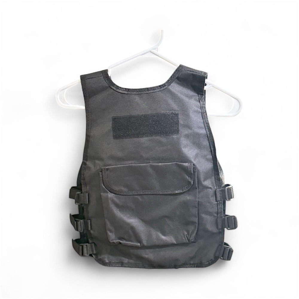 Kids Black Tactical Vest or beginner hunting vest - Picture 2 of 5